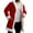 AA-Red, variant on QATAINLAV Yellow Christmas Jacket for Men Warm Lined Winter Fleece Hooded Cardigan Funny Santa Claus Coat