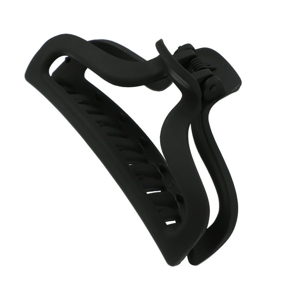 Unique Bargains 1pc Plastic Hair Claws Hair Clips Hair Barrettes for Women Black 3.78''x1.85''x1.42''