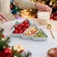 thumbnail image 4 of Hometravel Tree Shape Snack Tray Set, Christmas Themed Food Serving Plates, Multi-compartment Party Tray for Holiday Events, Family Gatherings, Snack Service, 4 of 6