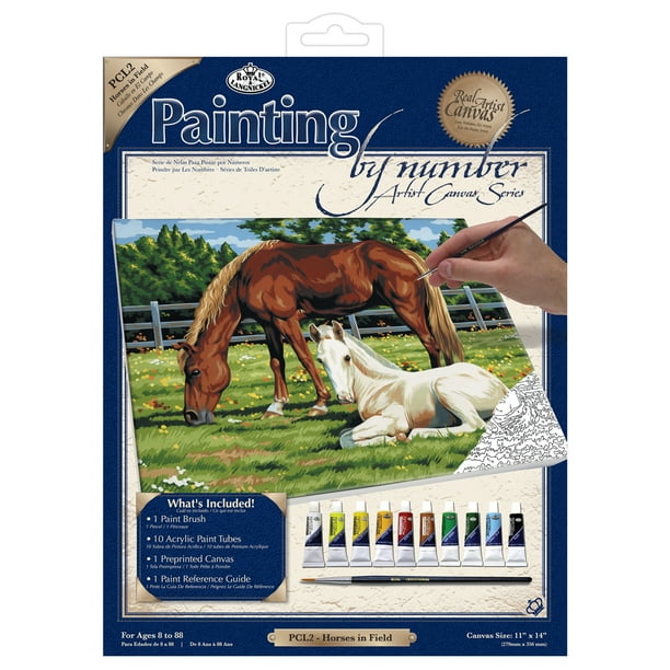 Royal & Langnickel Painting by Numbers? Artist Canvas Series, 'Horses