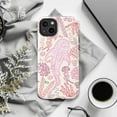 thumbnail image 6 of Whale Shark Ocean Phone Case, Cute Pink Coral Reef Jellyfish Aesthetic Protective Cover for iPhone 16 15 14 13 12 11 Pro Max Plus Mini, 6 of 6