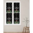 thumbnail image 2 of Black Christmas Tree Window Privacy Film Stained Glass Window Film Decorative Windows Cover Static Windows Cling for Glass Door Snowflake Tree Xmas Stickers for Bathroom 17.7"x78.7", 2 of 7