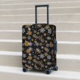 thumbnail image 5 of Uemuo White And Yellow Snowflakes Printed Washable Luggage Cover - Fashion Suitcase Protector Fits 18-32 Inch Luggage -X-Large, 5 of 9