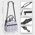 thumbnail image 2 of Honeii Bouquet and Lavender Flowers Print Lunch Box,Insulated Lunch Bag,Lunch Tote Bags,Leakproof Cooler Lunch Case for Travel Work Picnic, 2 of 7