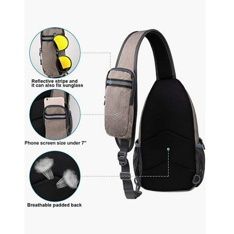 Animal Monkey Sling Bag for Women Men, Tropical Banana Sling Backpack Chest  Bags Crossbody Backpack Lightweight Shoulder Bag Daypack for Travel Hiking