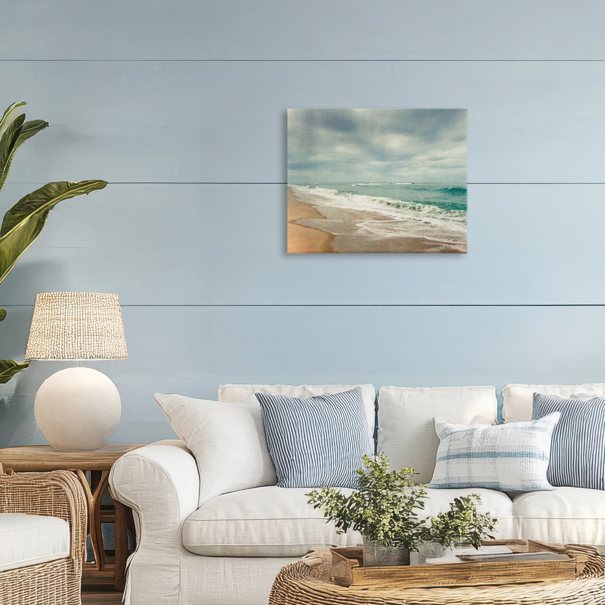 Stupell Industries Tranquil Waves Along Sandy Coast Canvas Wall Art, design by Dirk Wüstenhagen