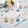 thumbnail image 6 of IAUYY Set of 4 Round Placemats for Dining Tables Heat-Resistant and Wear-Resistant DIY Printing Design Table Placemats，Applicable for Christmas Cute Illustration Style, 6 of 7