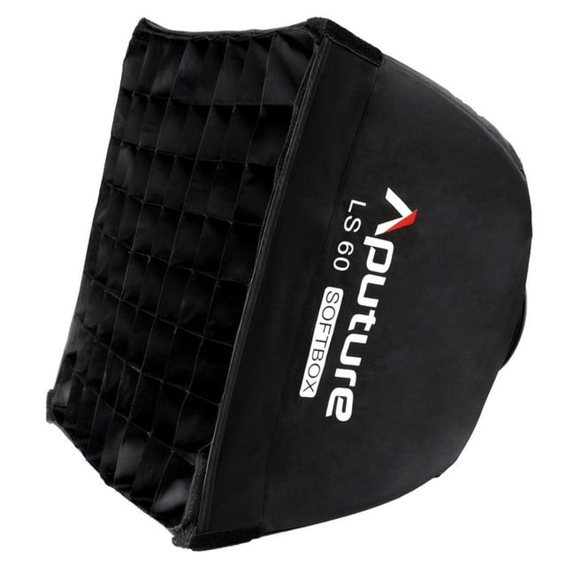 Softbox Aputure LS60 con rejilla de control de iluminación