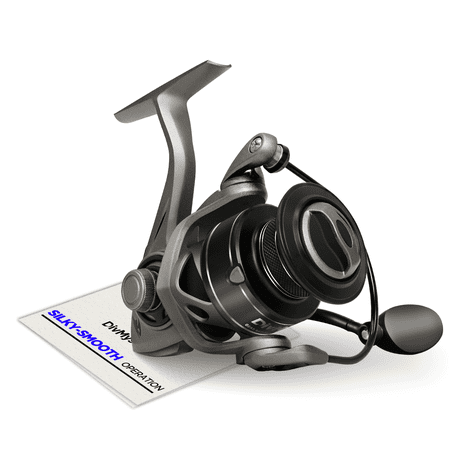 MixMart Ultra Lite Spinning fishing Reel Smooth Performance Taupe