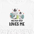 thumbnail image 4 of Inktastic Zebra My Pop-pop Loves Me Girls Toddler Dress, 4 of 5
