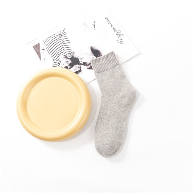 Womens Vintage Winter Soft Warm Thick Cold Knit Wool Crew Socks Multicolor