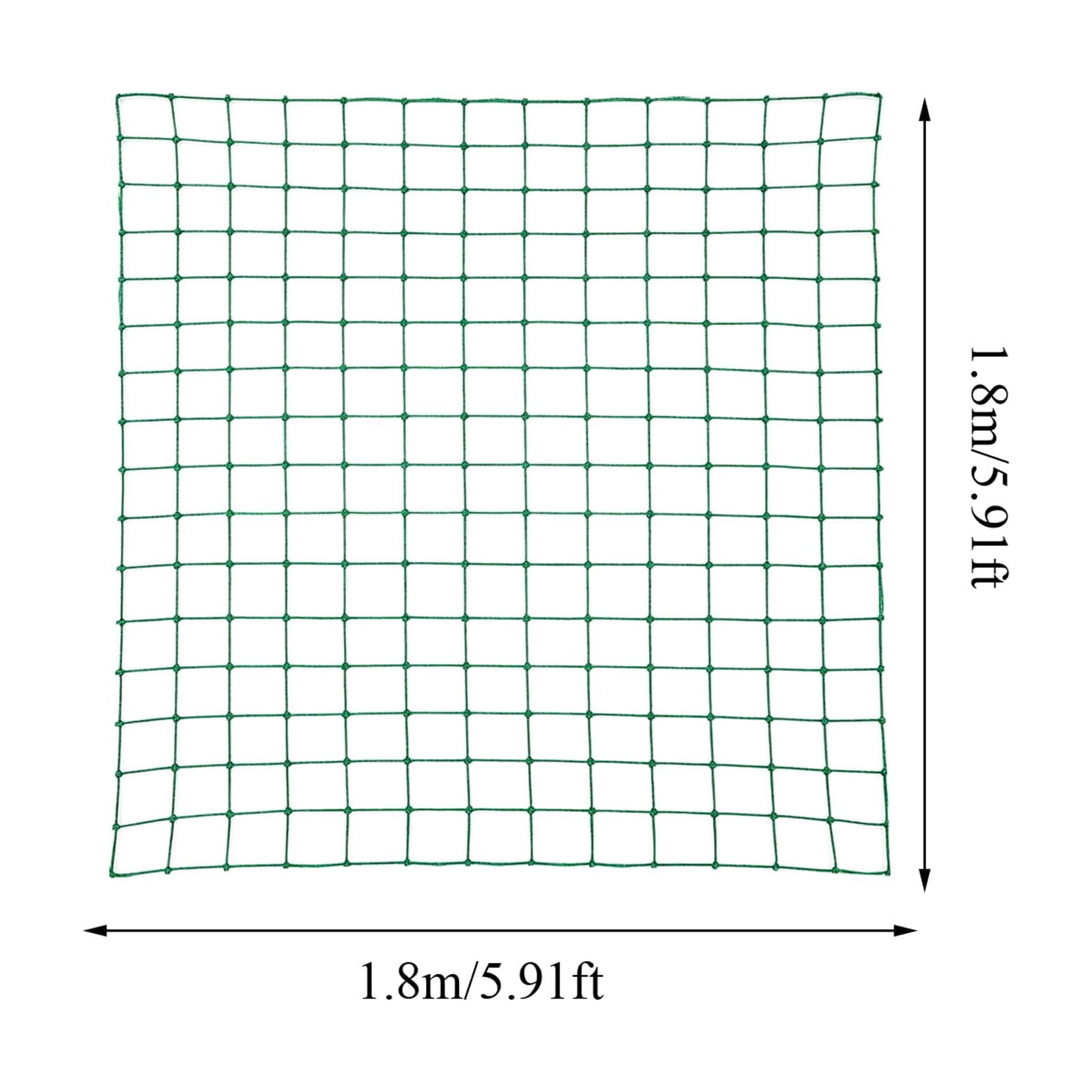 Cucumber Netting for Climbing Plants Heavy-Duty Reinforced Nylon Trellis Net for Grape Vines Tomato Stakes Bonsai Support Home Garden Use Green Plant Climbing Mesh