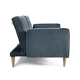 thumbnail image 4 of Sofá Cama Makora Merlak Olivo Velvet 3 Posiciones con Soft Foam Reclinable, 4 of 10