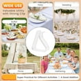 thumbnail image 4 of 24 Pieces Clear Tablecloth Clips, Heavy Duty Plastic Table Cover Clamps, Windproof Transparent Holders for Indoor Outdoor Party, Wedding, Picnic, Camping (24, Large), 4 of 9