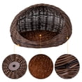 thumbnail image 2 of C Cattleya Cat Houses for Outdoor Cats, Hand-Woven Faux Rattan Cat Beds for Indoor Cats, Washable Cat Condo Cave with Soft Cushion, 2 of 6