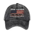 thumbnail image 2 of HAJWOH American Flag Hat for Men Women Distressed Vintage Cotton Adjustable Embroidered Patriotic Baseball Cap, 2 of 4