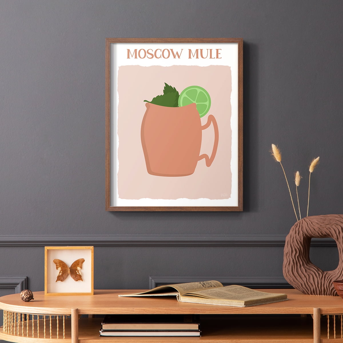 Moscow Mule in Brown Solid Wood 8 x 10 Framed Print