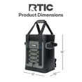 thumbnail image 6 of RTIC 24 Can Backpack Cooler, Leakproof Ice Chest Cooler with Waterproof Zipper, Blue/Grey, 6 of 9