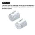 thumbnail image 4 of Uxcell 3Pairs Battery Terminals Post Battery Terminal Spacer Shims Battery Cable Ends Battery Caps Adapters, 4 of 4