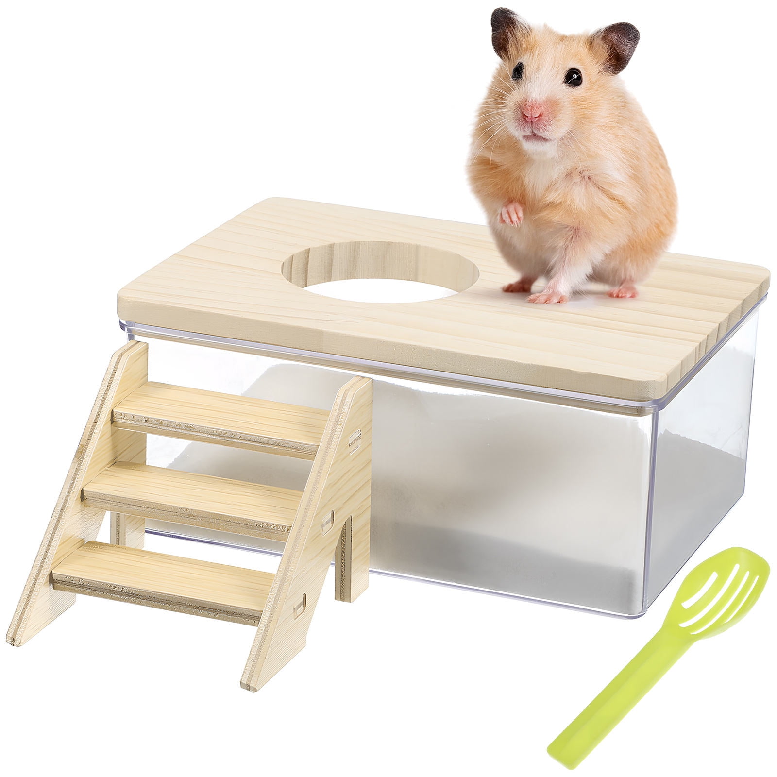 UPKOCH Hamster Shower Sand 1 Set 15.5x10.5x7in For Pet Owners Pet Store