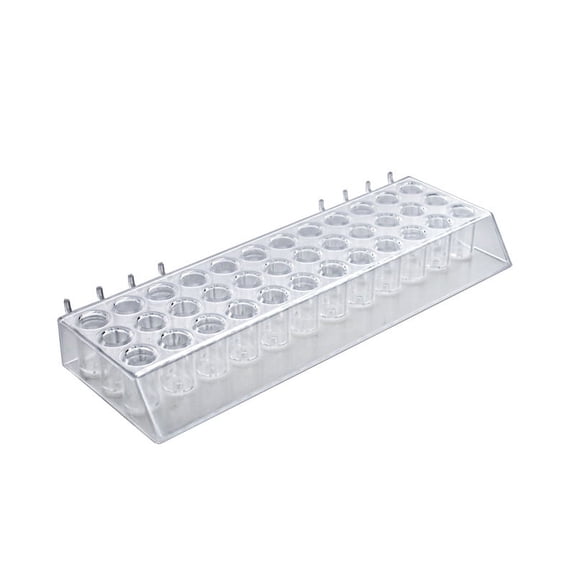 Azar Displays 225523 36 Round Slot Lipstick and Mascara Tray for Pegboard / Slatwall / Counter, 2-Pack