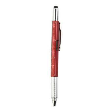

Multi Function Tool Ruler Stylus Ballpoint Screwdriver Touch Screen 7 in1 Pen