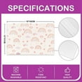 thumbnail image 4 of Rainbow Table Place Mats Set of 4 Cute Cloud Kitchen Party Decor Table Mats Kawaii Sun Printed Washable Fabric Table Mats Placemat Beige Cartoon Theme Placemats for Dining Table 18"x12", 4 of 4