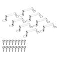 thumbnail image 1 of Uxcell 8set Conector U Soporte 60x30mm Acero Inoxidable 304 Abrazadera de Tubo Cuadrado con Tornillo Autorroscante para Manguera de Cable, Plateado, 1 of 6