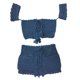 thumbnail image 3 of de de Las Mujeres Conjuntos de Bikini Gochet Punto de Punto con Pantalones Cortos Shorts Swim Shorts Swimsuit Tankini Beachwea METRO Yinane Traje de baño de ganchillo de mujer, 3 of 8
