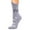 Gray, variant on JeashCHAT Women Coral Fleece Cat Print Thicker Anti-slip Floor Socks Carpet