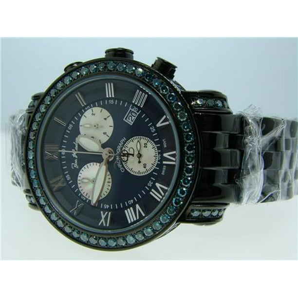 Blue Diamond Watch in PVD Finish (5.50ct) - JCL110 - Walmart.com