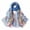 Blue, variant on WCJM FemaleScarfs For Women Lightweight Print Floral Pattern Scarf Shawl Fashion Scarves Sunscreen Shawls And Wraps For Spring Mint Green