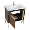 thumbnail image 4 of Fine Fixtures  Oakville Bathroom Vanity  with White Ceramic Sink Walnut Ebony - Chrome Hardware 30 Inch, 4 of 9