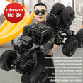 thumbnail image 3 of Camioneta RC 6WD Negra con Cámara WiFi, 2.4G Escalada Extrema, Chasis Metal+ABS, Llantas Todoterreno Grandes, Luces LED, para Niños 8+, 3 of 5