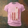 thumbnail image 2 of WEIWEN USA T Shirts for Man Big and Tall XS-6XL, Men's 4th of July Flag Printed Short Sleeve Patriotic T-Shirts Men Fashion Oversized Tshirts Tops Pink, XXXXXL, 2 of 3