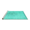 thumbnail image 2 of Ahgly Company Machine Washable Indoor Rectangle Persian Turquoise Blue Traditional Area Rugs, 8' x 12', 2 of 4