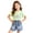 Pink, variant on ZOYOEN Toddler Girls Fashion Outfits Set- Cute Short Sleeve Casual Baby Summer Clothes Sparkly T Shirts and Denim Shorts Pink Size 5 T