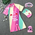 thumbnail image 2 of Traje de baño de verano nuevo para niños, de una pieza, con diseño de dibujos animados, estilo capuchino, para niños medianos y pequeños, 2 of 4