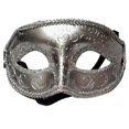 thumbnail image 3 of Antifaz de mascarada Salvador de Mardi Gras plata, 3 of 9