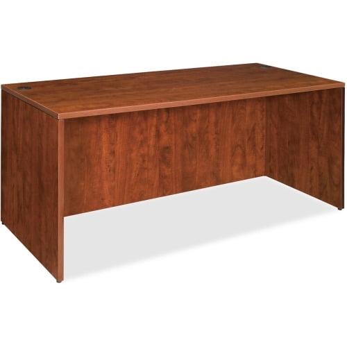 Lorell Essentials Rectangular Desk Shell 66.1" x 29.5" x 29.5" - Finish: Cherry, Laminate