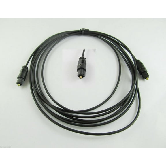 FOR 5pcs Digital Optical Fiber Optic Toslink Audio Cable OD 2.2mm 5M 15ft 15feet