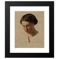 thumbnail image 2 of Vojtech Klimkovič 20x24 Black Modern Framed Museum Art Print Titled - A Study of a Girl's Head (1845-1850), 2 of 5