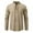 Khaki, variant on Men's Shirts Stretchy Stand Up Collar Drawstring Drawstring Soft Long Sleeve Outdoor Pullover Top for Men