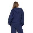 thumbnail image 4 of Forever 21 Women's Navy Loungewear Hoodie Sweatshirt, Oversized Fit,XS, 4 of 6
