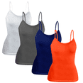 thumbnail image 1 of Set 4 Blusas Mujer Tirantes Casual Blusa Negra Crop Top Dama, 1 of 5