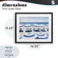 thumbnail image 4 of Stupell Industries Tropical Beach Nice Blue Striped Umbrellas Black Framed Print Under Glass, 16 x 13, by Sisi and Seb, 4 of 8