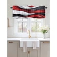 thumbnail image 2 of Valances for Windows Abstract Gradient Stitching Rod Pocket Cafe Window Treatments Valance Curtains for Kitchen Bathroom Laundry Basement Windows 42"x18", 2 of 9