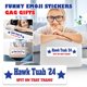 thumbnail image 2 of Great promotion! Creative Funny Bumper Funny Expression Stickers Prank Gift, 2 of 5