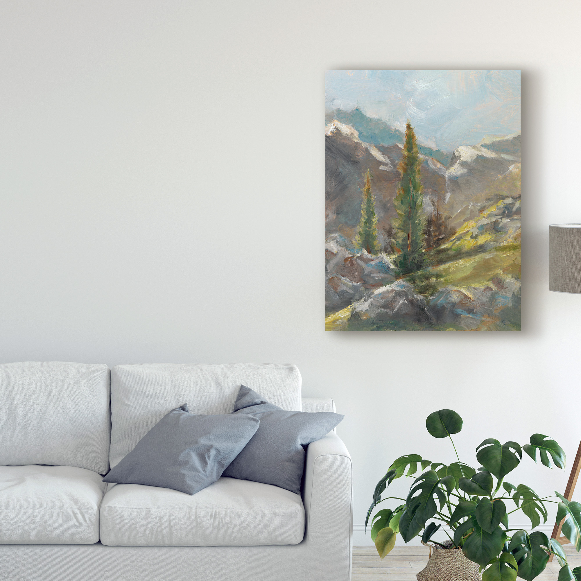 Trademark Fine Art 'Rocky Hillside I' Canvas Art by Ethan Harper