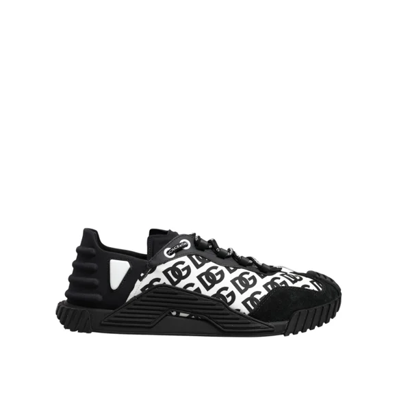 Dolce & Gabbana Logo Noir Lacets Bas NS1 Espadrilles Chaussures pour Hommes Authentiques